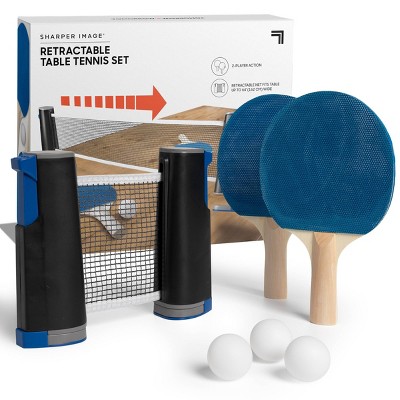 Sharper Image Table Top Tennis Retractable Go Anywhere Game