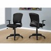 Monarch Specialties Office Chair Adjustable Height Swivel Ergonomic Armrests Computer Desk Work Metal Mesh Black Contemporary Modern - 2 of 4