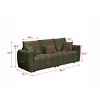 80.7" Modern Teddy Sofa,3 Seat Deep Couch with Solid Wood Frame & Plush Cushions for Living Room,Bedroom,Apartment,Office-Baofuwish - 4 of 4