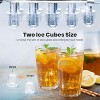 ZAFRO Ice Makers Countertop with Self-Cleaning, 26lbs/24hrs, 9 Cubes Ready in 6 Mins, with 2 Sizes Bullet Ice/Ice Scoop/Basket , Red - 3 of 4