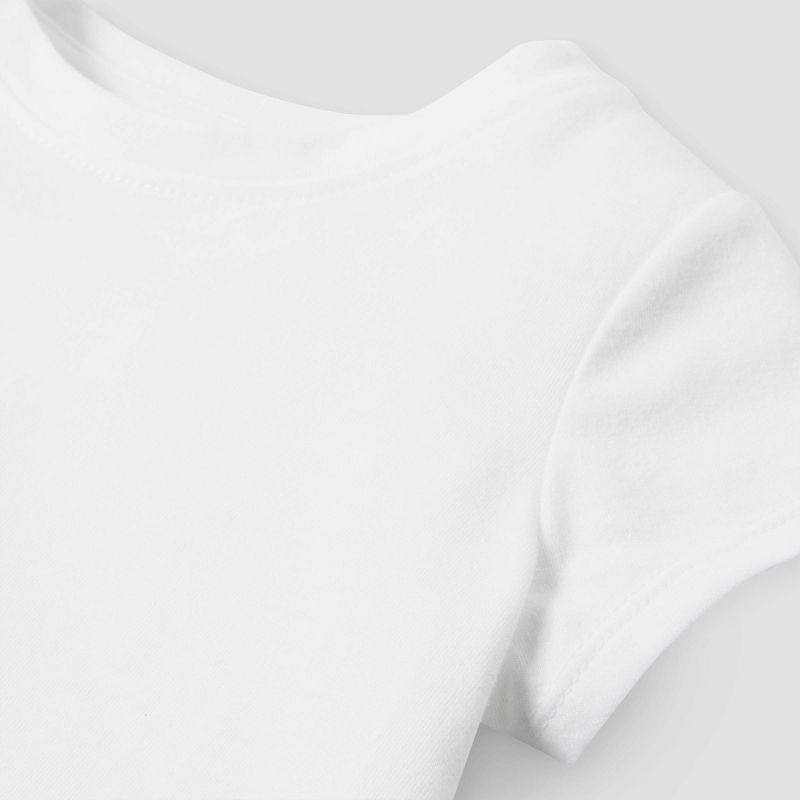 Toddler Girls' Solid Knit Short Sleeve T-Shirt - Cat & Jack™, 3 of 9