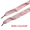 INSPIRE CHIC Flower Prints Flat Chiffon Colorful Shoe Laces 1 Pair - 2 of 4