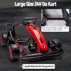 Ride On Go Kart for Kids, 24V 7Ah Battery Two 200W Motors, 8MPH Fast Drifting Circling Car, Adjustable Seat Electric Ride Toy, for Kids 6+ - 4 of 4