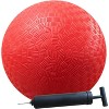 KUYOTQ 8.5 Inch Playground Ball with Air Pump, Pack of 1 Ball with 1 Pump, Official Size for Dodge Ball, Handball, Camps and Schools£¨Red£© - 3 of 4