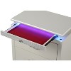 LED Night Stand Made with Wood in Milky White - 2 of 4