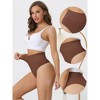 INSPIRE CHIC Women's High-Waisted Invisible Stretchy Comfortable Thongs 10 Packs - 3 of 4