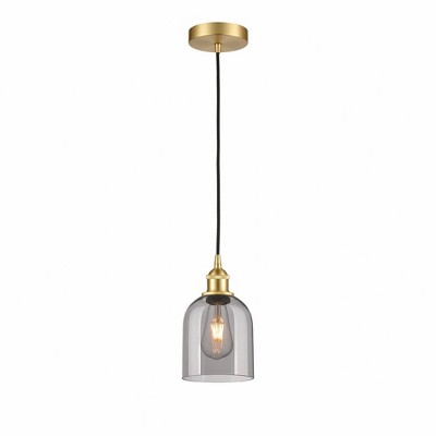 Bella - 1 Light Cord Hung Mini Pendant In Industrial Style-9.5 Inches Tall and 5.5 Inches Wide