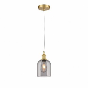 Bella - 1 Light Cord Hung Mini Pendant In Industrial Style-9.5 Inches Tall and 5.5 Inches Wide - 1 of 1
