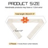 Unique Bargains Cute Flower Fashion and Elegant Design Curtain Tiebacks 2 Pcs - 2 of 4