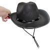 Black Cowboy Hat for Women and Men - 4pcs per pack, Stylish Western Cowboy Hat, Cowgirl Hats, Rodeo Outfit, Felt Cowboy Hat - 2 of 4