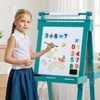 Safstar Foldable Easel for Kids 3-in-1 Double-sided Art Easel with Chalkboard Gray - 4 of 4
