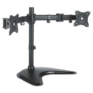 Kantek Dual Monitor Articulating Desktop Stand, For 13" to 27" Monitors, 32" x 13" x 17.5", Black, Supports 18 lb - 1 of 1
