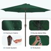 Hyleory 9'  Sunbrella with 8 ribs,Hyleory Tilt Market Patio Umbrella with Oval Ribs Iron Pole, Sturdy and Adjustable - 3 of 4