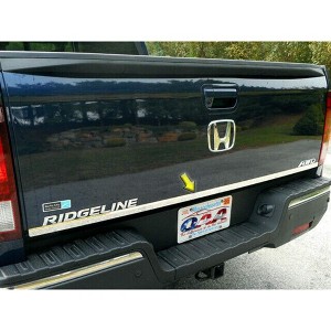 QAA Stainless Steel Tailgate Accent 1Pc Fits 2017-2024 Honda Ridgeline RT17240 QAA - 1 of 4