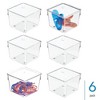 iDesign Drawer Organizer Bins - Set of 6 - Clear - 2 of 4