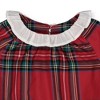 Hope & Henry Baby Ruffle Collar Dress (Red Tartan Plaid, 18-24 Months) - 2 of 4