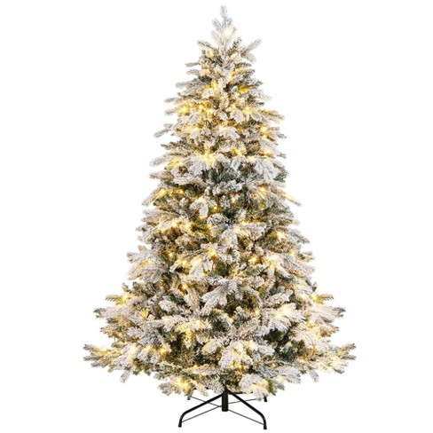 Best Choice Products Pre-lit Holiday Christmas Pine Tree W/ Snow Flocked  Branches, Warm White Lights : Target