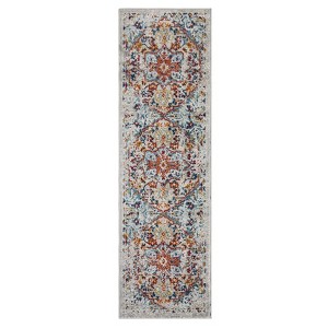 Indoor Wilton Floral Living Room Rugs, Stain Resistant Non Shedding Throw Carpet for Dining Room Bedroom - 1 of 4