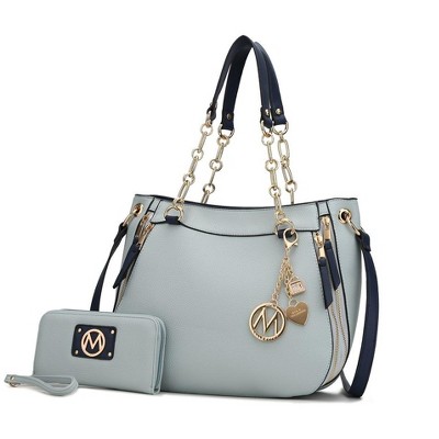 MKF Collection Lina Vegan Leather Shoulder Bag and Wallet by Mia K