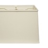 Vynxaria Slant Retro Rectangle Softback Lampshades, (8x14)"x(10x16)"x10.75" White with Washer Fitter - 2 of 4