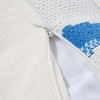 Amelie Home Waterweed Pattern Chenille Square Throw Pillow - 4 of 4