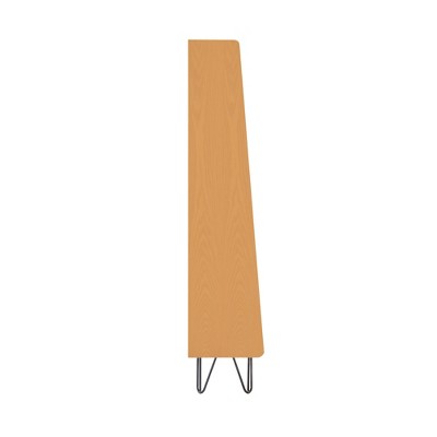 Perry Adjustable White Ash Wood 4-Shelf Bookcase