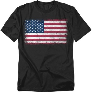 Men's American Flag Distress T-Shirt - 1 of 4