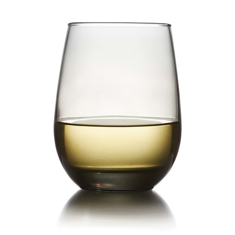 Libbey Classic Smoke All-Purpose Stemless Wine Glasses, 15.25-ounce, Set of 6, 1 of 5