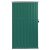 vidaXL Garden Tool Shed Green 34.6"x35"x63.4" Galvanized Steel - 4 of 4