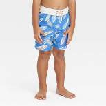 Toddler Boys' Surfboard Swim Shorts - Cat & Jack™ Blue