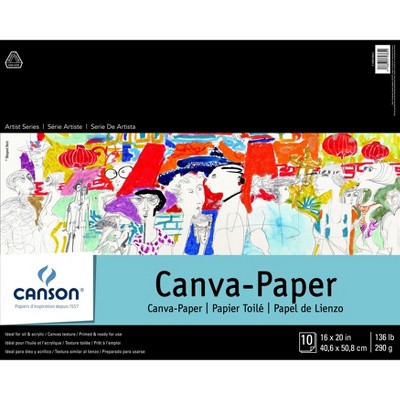 Canson Artist Series Canva-Paper Pad 16"X20"-10 Sheets