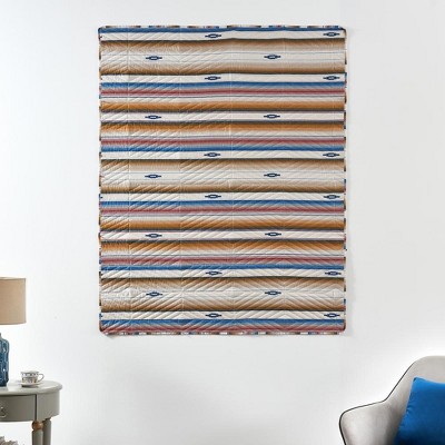 Sapphire and Red Southwestern Reversible Cotton Throw Blanket
