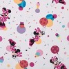 Disney Minnie Mouse Let's Party Pink, Lavender, and White Balloons, Cupcakes, and Confetti Deluxe Easy Fold Toddler Nap Mat - 3 of 4