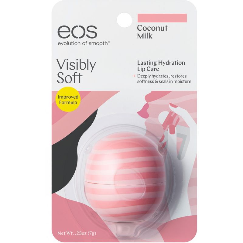 eos Visibly Soft Lip Balm - Coconut Milk - 0.25oz, 1 of 6
