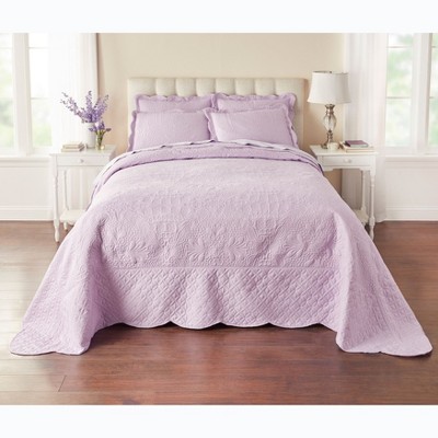BrylaneHome Lily Damask Bedspread Bedding Collection