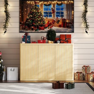 46.7" Sideboard Buffet Cabinet, Entryway Coffee Bar Cabinet, Media Console Table, Wooden Floor Cupboard Cabinet for Kitchen Living Room - 1 of 4