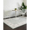 Unique Loom Aurelia Collection Area Rug - Hadrian (3'  x 5' 3" Rectangle Aqua/Gray) - 3 of 4