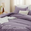Bedsure | 3Pcs Beige Soft Warm Imitation Washed Cotton Bed Comforter Sets for All Seasons - 3 of 4
