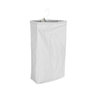 Door Hanging Laundry Bag, Washable Canvas Bag with Loop Handle, Holds Two Loads of Laundry, Great for Dorms and Small Spaces - 1 of 4