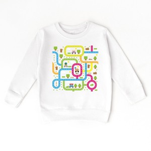 Leo The Truck Colorful Roads - Kids Toddler Graphic Sweatshirt - 1 of 3