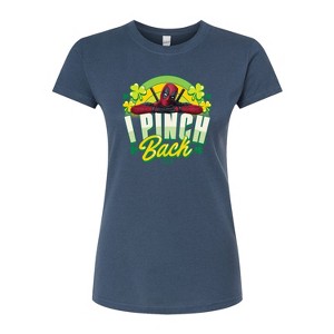 Women's - Marvel - St. Patrick's Day I Pinch Back Fitted Graphic T-Shirt - 1 of 3