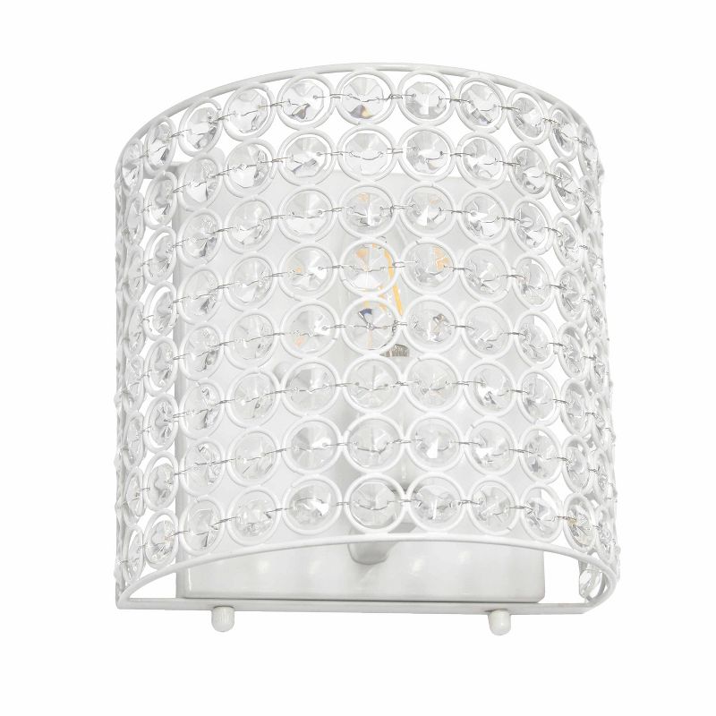 1-Light 8" Modern Contemporary Crystal and Metal Wall Sconce - Lalia Home, 1 of 10