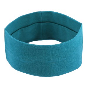 Unique Bargains Cotton Sweatbands Stretchy Moisture Wicking Headband for Sports 1 PCS - 1 of 4