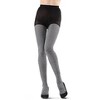 Memoi Houndstooth Rose Opaque Tights - image 2 of 4