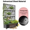 Privacy Screen with Planter Box, 72" H x 47" W Outdoor Privacy Screens, Rolling Privacy Raised Garden Bed with Trellis for Climbing Vines - 4 of 4