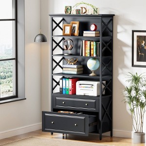LITTLE TREE 71.65" 2 Drawers Black - 1 of 4