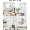 Bathroom Mirror Wall Mount Bathroom Mirror, Modern Wraparound Metal Framed Mirror, Bathroom/Bedroom/Entryway, Hang Horizontally or Vertically - 4 of 4