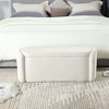 Grungis Corduroy Storage Benches with Safety Hinger,Modern Upholstered Storage Ottoman,Storage Ottoman Benches for Living Room,Bedroom - 4 of 4