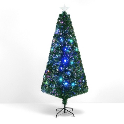 NAYSAYE 6ft Douglas Fir Artificial Christmas Tree with Realistic Branches and Metal Stand for Holiday Decoration, Green, 31.5"*31.5"*70.8"