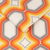 Bohemian Dream Orange and Yellow Geometric Paste the Wall Wallpaper - 3 of 4